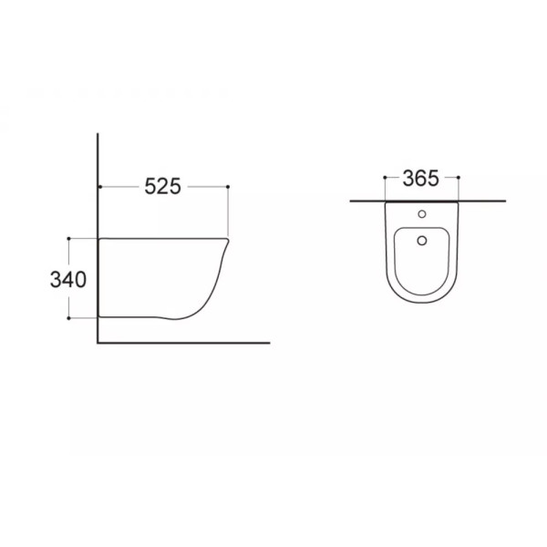 Биде подвесное Aquatek Классик белое (AQ1160-00)