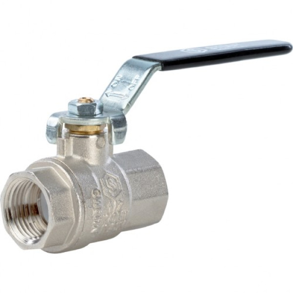 Кран 1/2" ВВ шаровый Stout (черная ручка, полнопроходной) SVB-0001-000015