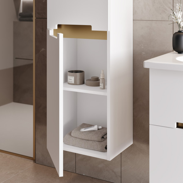 Тумба подвесная Orka Lodi 650x500x570 с раковиной белый, золото (5005880) Тумба подвесная Orka Lodi 650x500x570 с раковиной белый, золото (5005880)