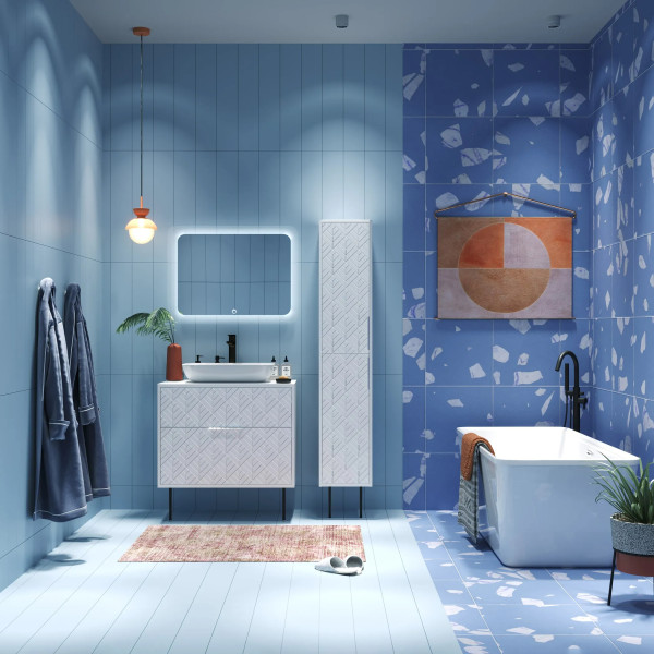 Пенал подвесной 1Marka Forest 314x371x1767 белый (Ц0000027255)