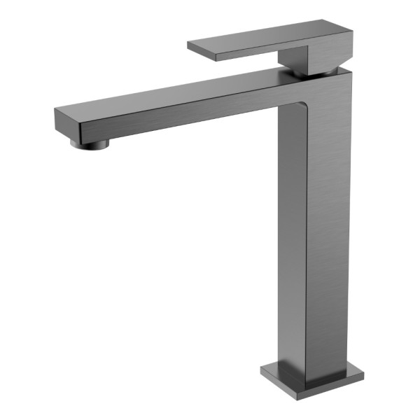 Смеситель для раковины Boheme Qubic графит (472-GM) Смеситель для раковины Boheme Qubic графит (472-GM)