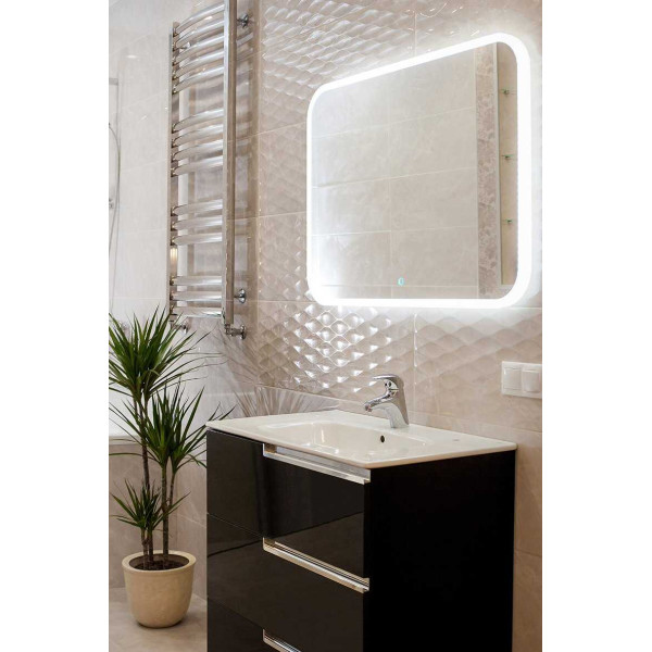 Зеркало Континент Demure 120х80 с LED подсветкой и сенсорным выключателем Зеркало Континент Demure 120х80 с LED подсветкой и сенсорным выключателем
