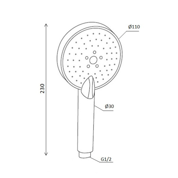 Душевая лейка AM.PM Palace One 20 (918100200)