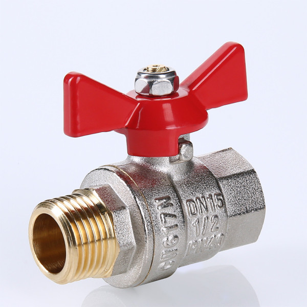 Кран 1" ВН шаровый Valtec Base (красная бабочка) VT.218.N.06