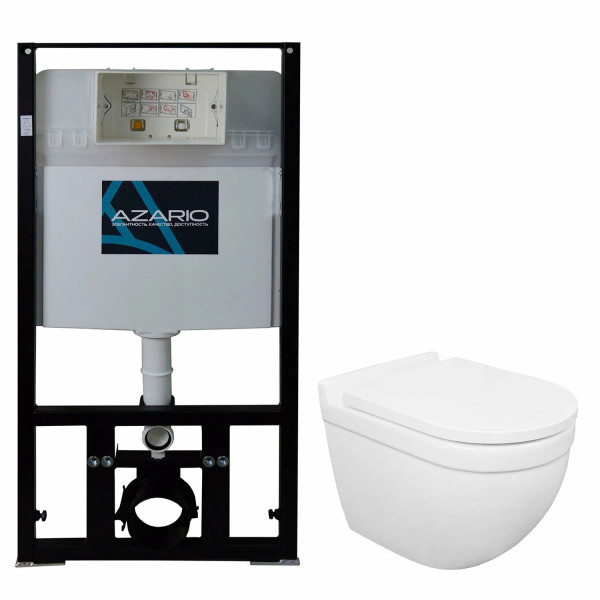 Инсталляция с унитазом Сет Azario инсталляция с унитазом Fora с сиденьем микролифт без клавиши Инсталляция с унитазом Сет Azario инсталляция с унитазом Fora с сиденьем микролифт без клавиши