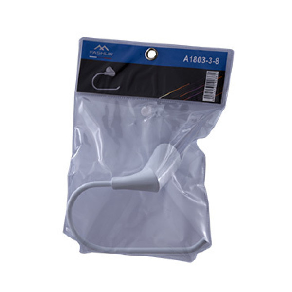 Держатель для туалетной бумаги Fashun L=163 мм цинк. сплав + SUS201 белый (A1803-3-8)