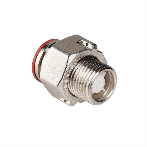 Сгон с накидной гайкой и обратным клапаном 1/2"*3/4" Valtec (никель) (VTr.612.N.0004) Сгон с накидной гайкой и обратным клапаном 1/2"*3/4" Valtec (никель) (VTr.612.N.0004)