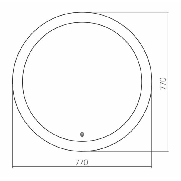 Зеркало Aquanika Round 770x20x770 (AQR7777RU37) Зеркало Aquanika Round 770x20x770 (AQR7777RU37)