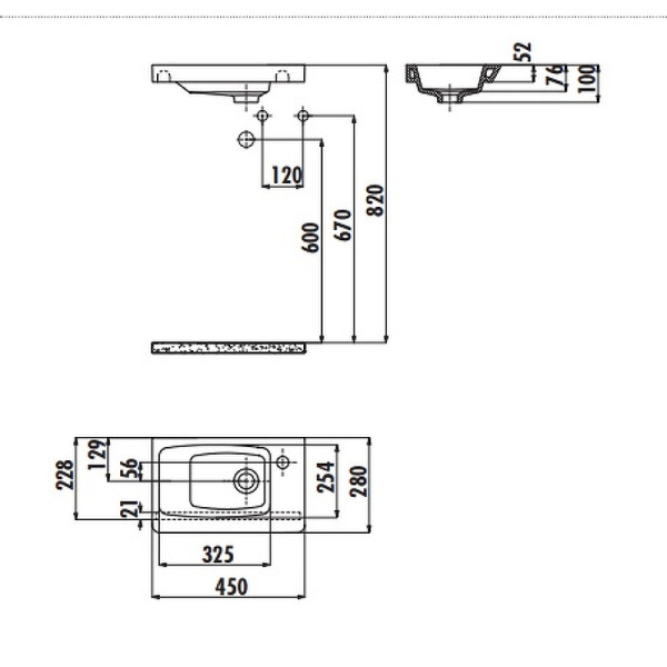 Раковина встраиваемая Creavit белая (MY045-00CB00E-0000)