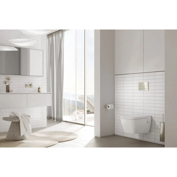 Клавиша смывная Tece TECEsquare II cтекло черное сатинированное (9240825)