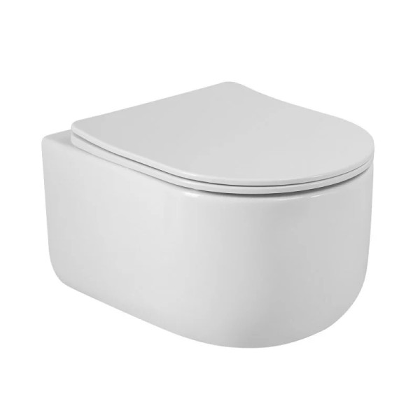 Унитаз подвесной BelBagno Soft-TOR со смывом "Торнадо" с сиденьем soft close (BB084CH-TOR/SC)