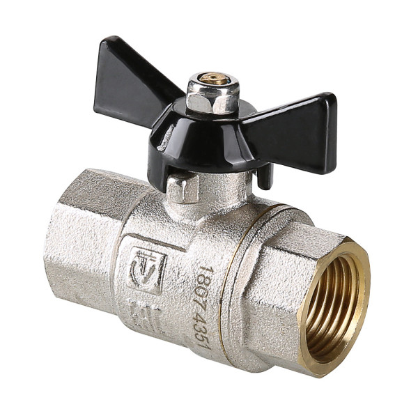 Кран 3/4" ВВ шаровый Valtec Perfect (чёрная бабочка) VT.317.N.05