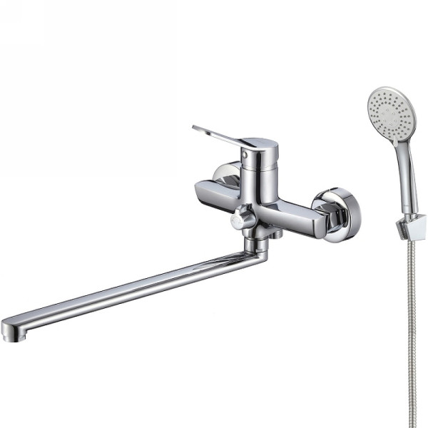 Смеситель для ванны и душа Milardo Enjoy с душевым комплектом, хром (ENJSB00M10)