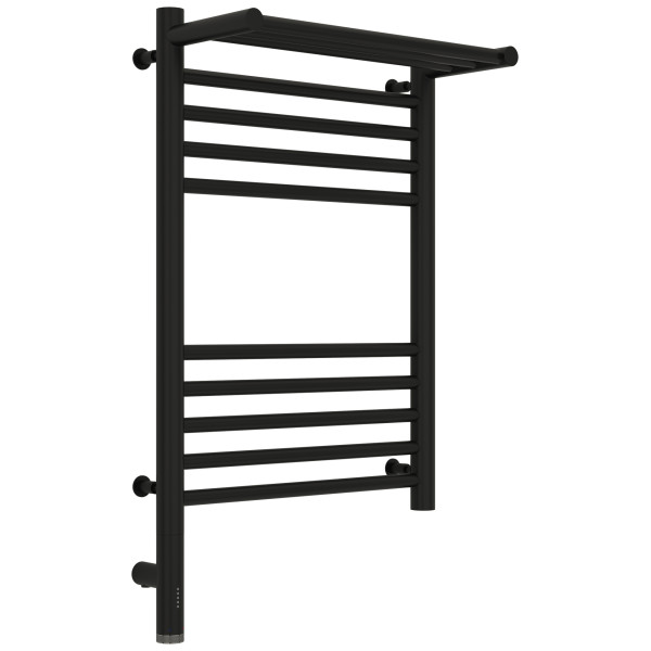 Полотенцесушитель электрический Сунержа Богема 3.0 600x400 с полочкой провод слева матовый чёрный (31-5806-6040) Полотенцесушитель электрический Сунержа Богема 3.0 600x400 с полочкой провод слева матовый чёрный (31-5806-6040)