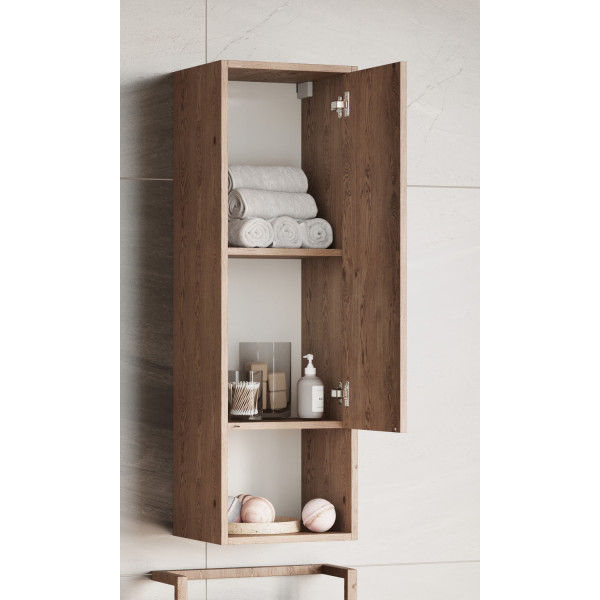 Шкаф подвесной Aquaton Хоуп 332x305x1060 орех (1.A287.5.03H.P6C.0)
