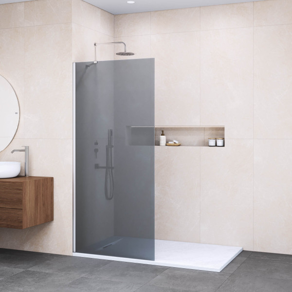 Душевое ограждение RGW Walk In 90x195 стекло тонированное, профиль хром (35101109-31)