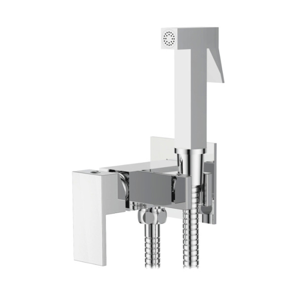 Смеситель для биде Ledeme с гигиеническим душем хром (L5398-8)