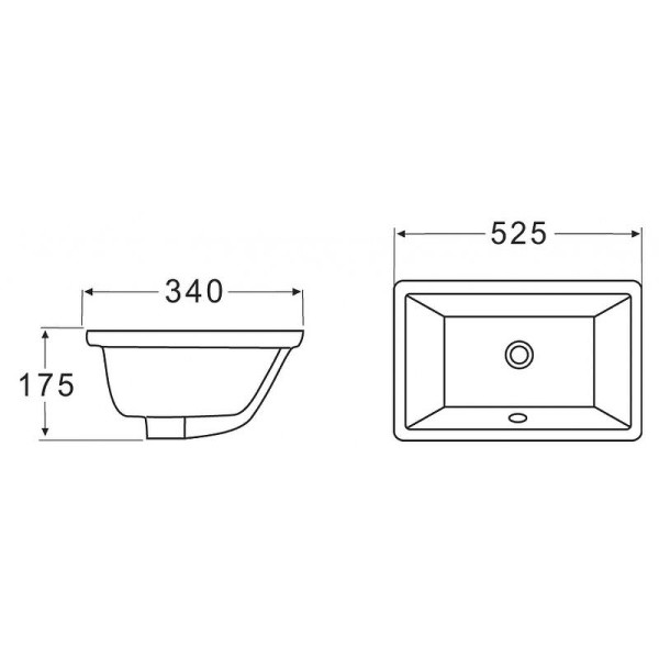 Раковина встраиваемая BelBagno белая (BB1009)