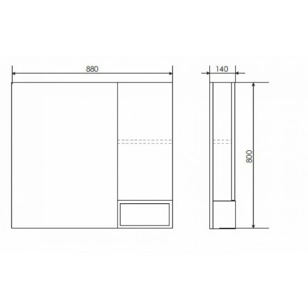 Шкаф зеркальный Comforty Турин 900x140x800 дуб бежевый (00004136265) Шкаф зеркальный Comforty Турин 900x140x800 дуб бежевый (00004136265)