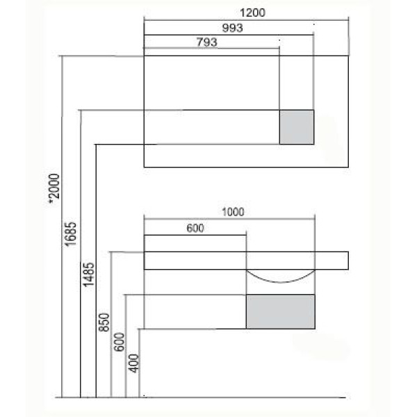 Зеркало Акватон Отель 120 (1A101402OT010)