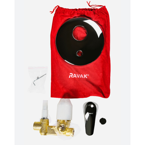 Смеситель для душа Ravak Rosa RS 061.00 внешняя и внутренняя часть хром (X070014)