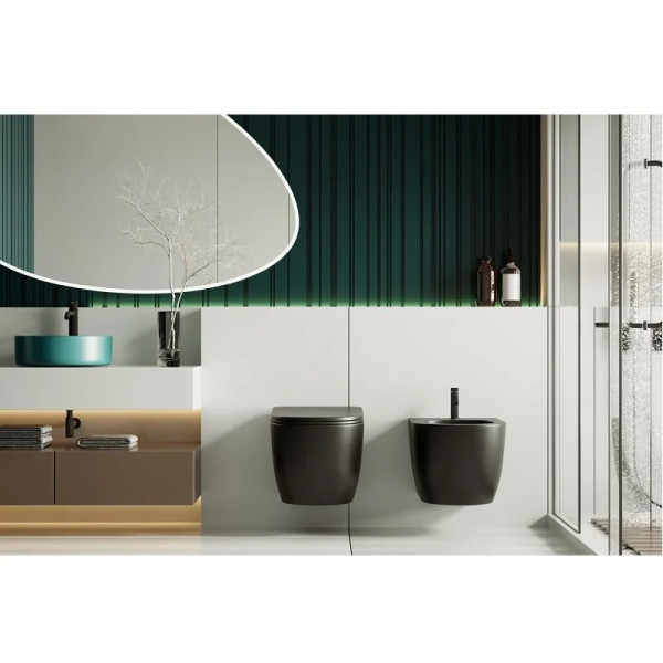 Комплект инсталляция с унитазом и биде Abber с клавишей черная матовый (AC1100MB-AC0105-AC0120MB-AC1150MB-AC0101P) Комплект инсталляция с унитазом и биде Abber с клавишей черная матовый (AC1100MB-AC0105-AC0120MB-AC1150MB-AC0101P)