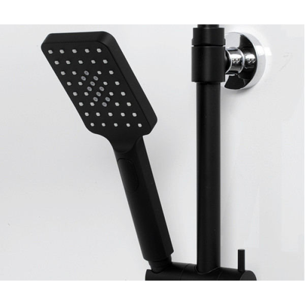 Душевая система WasserKRAFT черный матовый / хром глянцевый (A11401) Душевая система WasserKRAFT черный матовый / хром глянцевый (A11401)