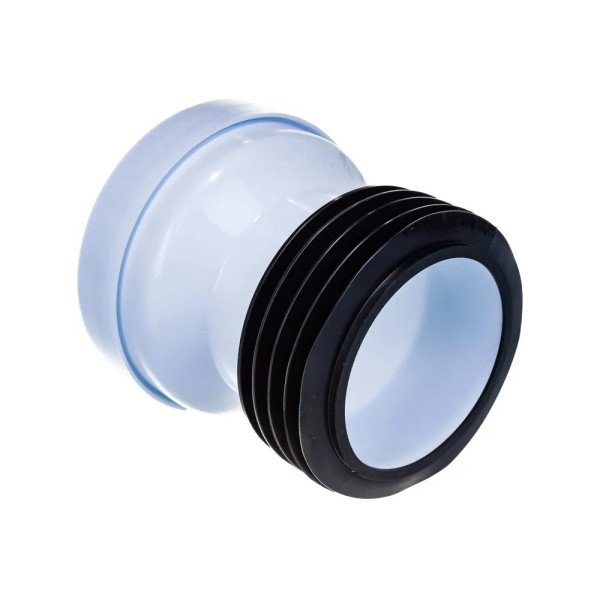 Отвод для унитаза прямой 124 мм. АНИ (белый) АНИ пласт (W1218) Отвод для унитаза прямой 124 мм. АНИ (белый) АНИ пласт (W1218)