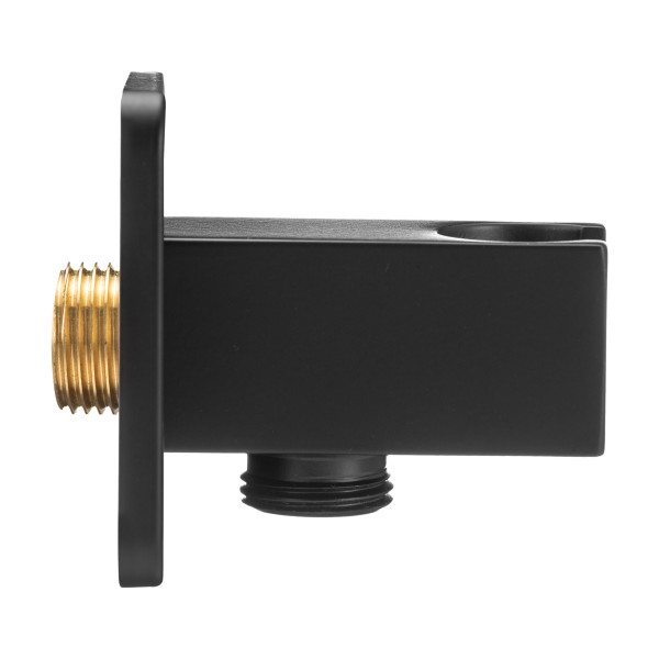 Подсоединение шланговое Swedbe Platta с держателем для лейки черный (5504B)