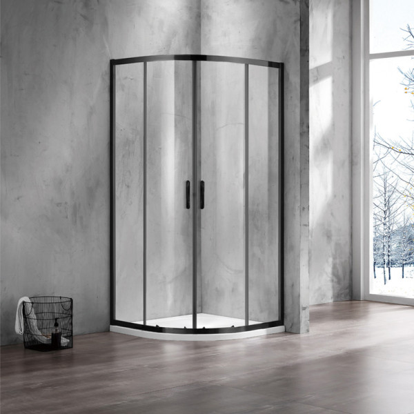 Душевой уголок Azario Milton 100х100х200 стекло прозрачное, профиль черный (AZ-ND2142 1000 Black) Душевой уголок Azario Milton 100х100х200 стекло прозрачное, профиль черный (AZ-ND2142 1000 Black)