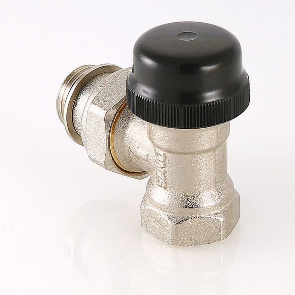 Клапан термостатический угловой 1/2" Valtec VT.037.N (с преднастройкой) (VT.037.N.04) Клапан термостатический угловой 1/2" Valtec VT.037.N (с преднастройкой) (VT.037.N.04)