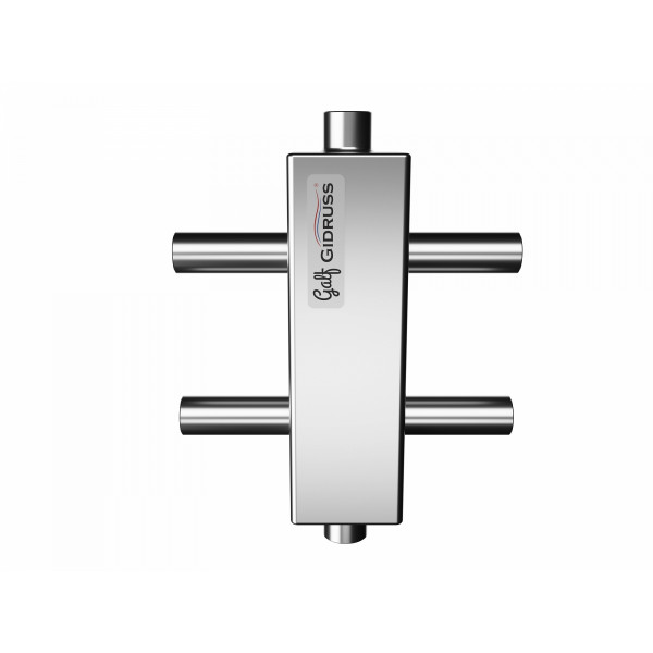 Гидрострелка Gidruss GRSS-40-22PF (до 40 кВт, под пресс-фитинги 22 мм., нерж ст.) Гидрострелка Gidruss GRSS-40-22PF (до 40 кВт, под пресс-фитинги 22 мм., нерж ст.)