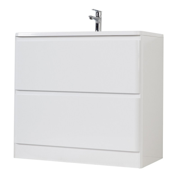 Тумба напольная BelBagno Albano 80 Bianco Lucido (Albano-800-2C-PIA-BL)