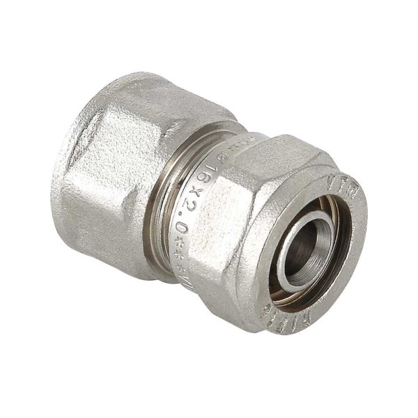 Соединение прямое 20*1/2"В Valtec (обжим) (VTm.302.N.002004)
