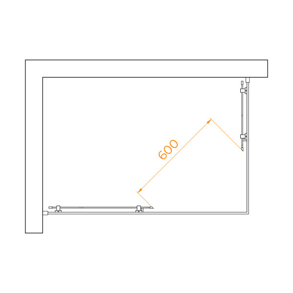 Душевой уголок RGW Passage 80x120 стекло матовое, профиль черный (3508104082-24) Душевой уголок RGW Passage 80x120 стекло матовое, профиль черный (3508104082-24)