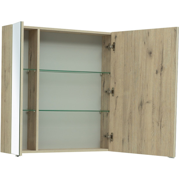 Зеркало-шкаф Aquanet Алвита New 89,6x85 дуб веллингтон белый (00303898)