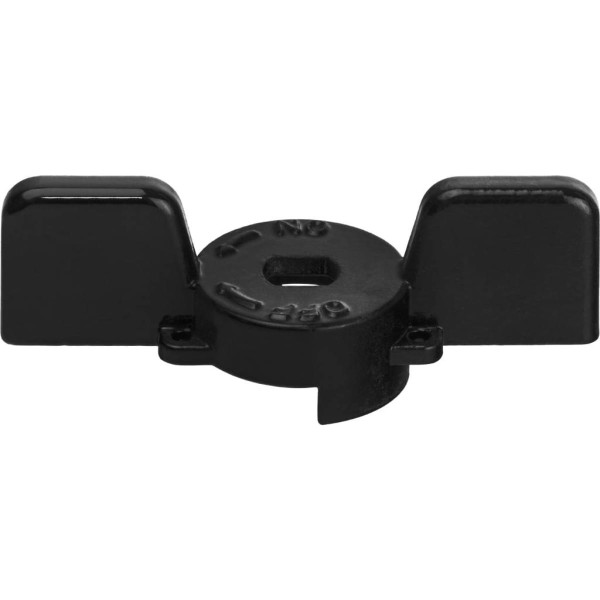 Ручка-бабочка для шарового крана Stout 1" - 1 1/4" (чёрная) SVB-BUT-1114