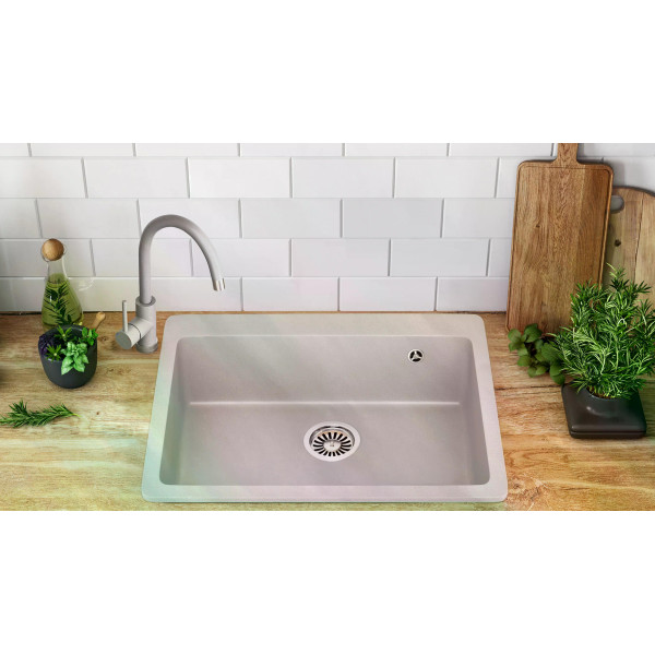 Мойка для кухни Rea Lin white гранит 60x50x22,5 белая (ZLE-00130) Мойка для кухни Rea Lin white гранит 60x50x22,5 белая (ZLE-00130)