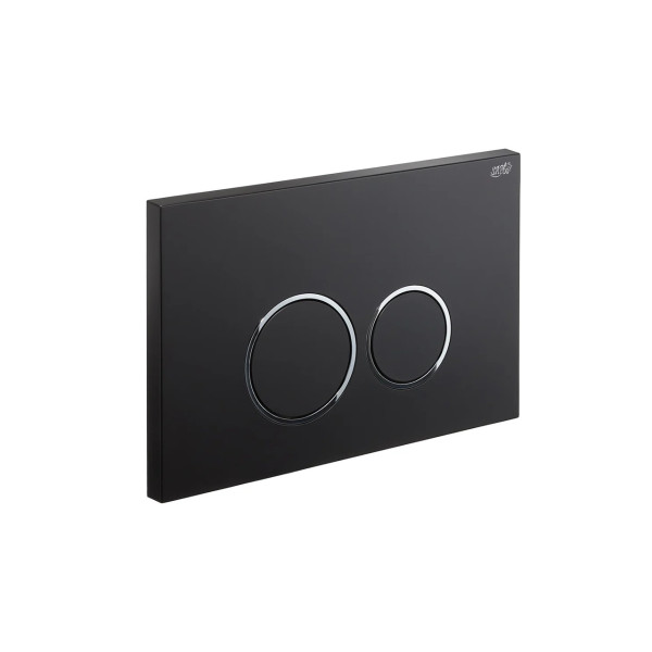 Клавиша смывная Sapbox для SBOX310 рамка хром/черный (310BL0202)