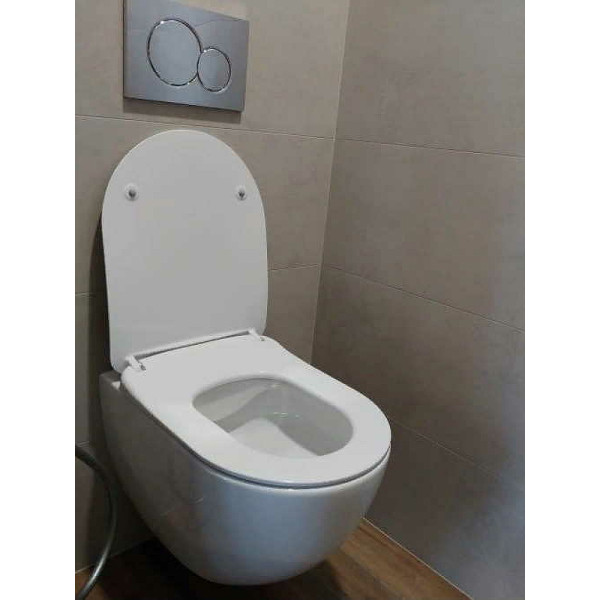 Унитаз подвесной Creavit Free безободковый, белый матовый (FE322-11MB00E-0000)