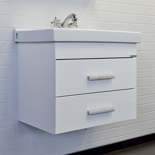 Тумба подвесная Comforty Никосия 600x530x400 белый глянцевый с раковиной (00-00001502) Тумба подвесная Comforty Никосия 600x530x400 белый глянцевый с раковиной (00-00001502)