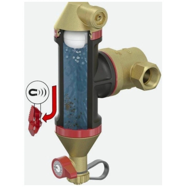 Сепаратор воздуха и грязи TIM Clean Smart 1" TIM (ZSf.309.0206 / S-AD-0204) Сепаратор воздуха и грязи TIM Clean Smart 1" TIM (ZSf.309.0206 / S-AD-0204)