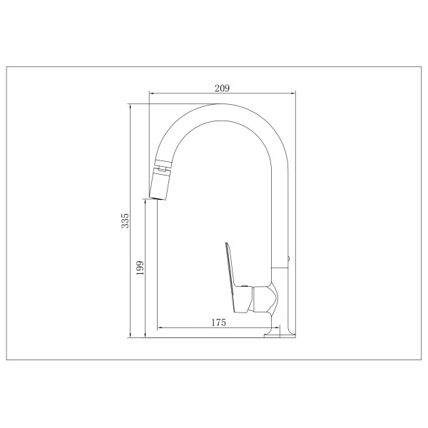 Смеситель для кухни Voda Shore хром (SHR519AR) Смеситель для кухни Voda Shore хром (SHR519AR)
