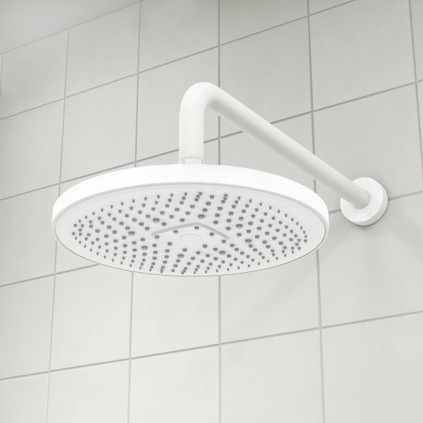 Душевая система скрытого монтажа Iddis Odda с тропическим душем ручным душем и изливом белый матовый (ODDWT03i68)