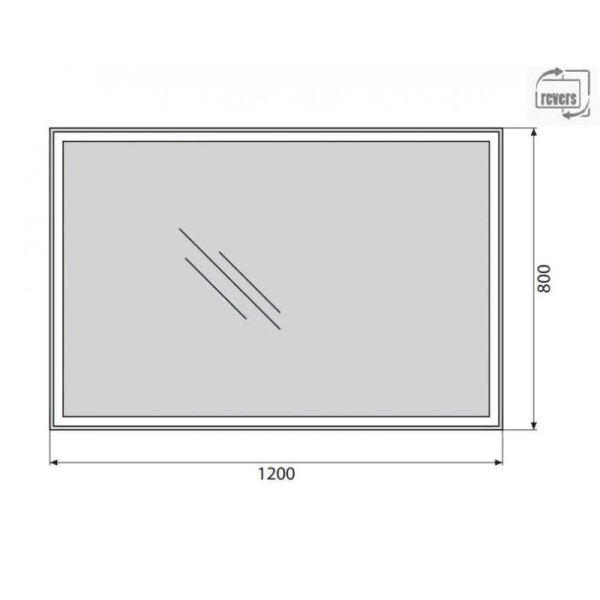 Зеркало с подсветкой BelBagno SPC-GRT 120x80 (SPC-GRT-1200-800-LED-BTN)