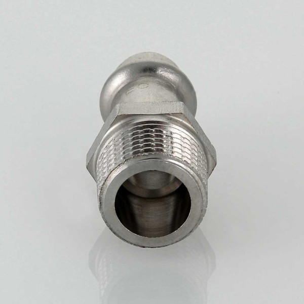 Переход Valtec 28*1"Н (нерж.ст., пресс) (VTi.901.I.002806) Переход Valtec 28*1"Н (нерж.ст., пресс) (VTi.901.I.002806)