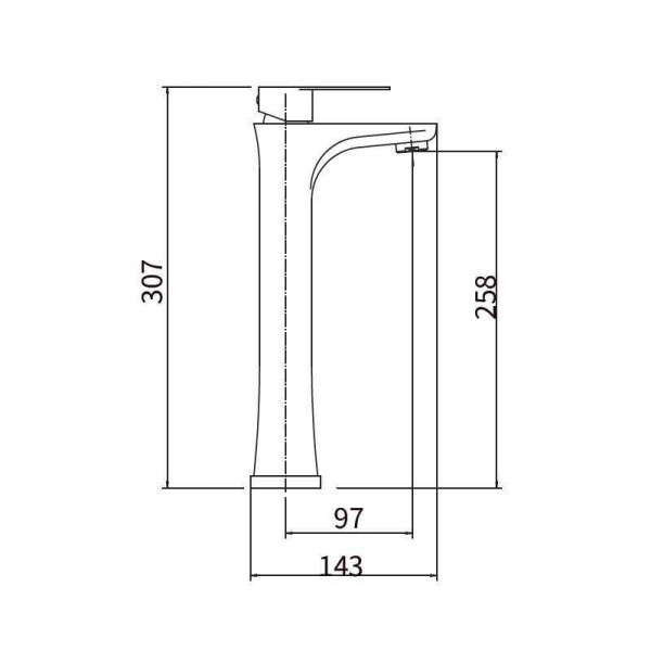 Смеситель для раковины Fashun сатин (A51215)