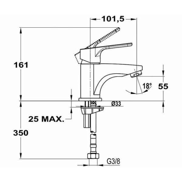 Смеситель для раковины Mofem 100 pro (150-1763-00)