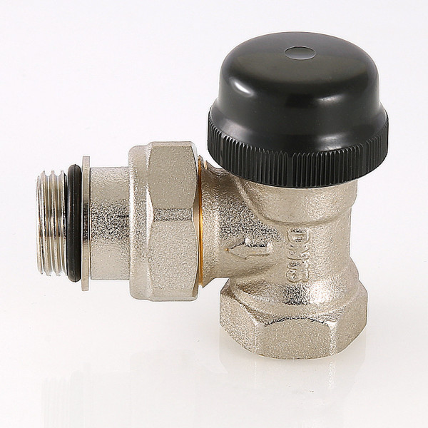 Клапан термостатический угловой 1/2" Valtec VT.037.N (с преднастройкой) (VT.037.N.04) Клапан термостатический угловой 1/2" Valtec VT.037.N (с преднастройкой) (VT.037.N.04)