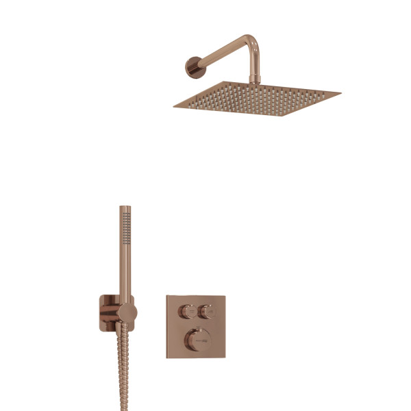Смеситель для душа встраиваемый Thermo с верхней душевой насадкой и лейкой WasserKRAFT розовое золото (A7748.338.329.290.292.291 Thermo) Смеситель для душа встраиваемый Thermo с верхней душевой насадкой и лейкой WasserKRAFT розовое золото (A7748.338.329.290.292.291 Thermo)